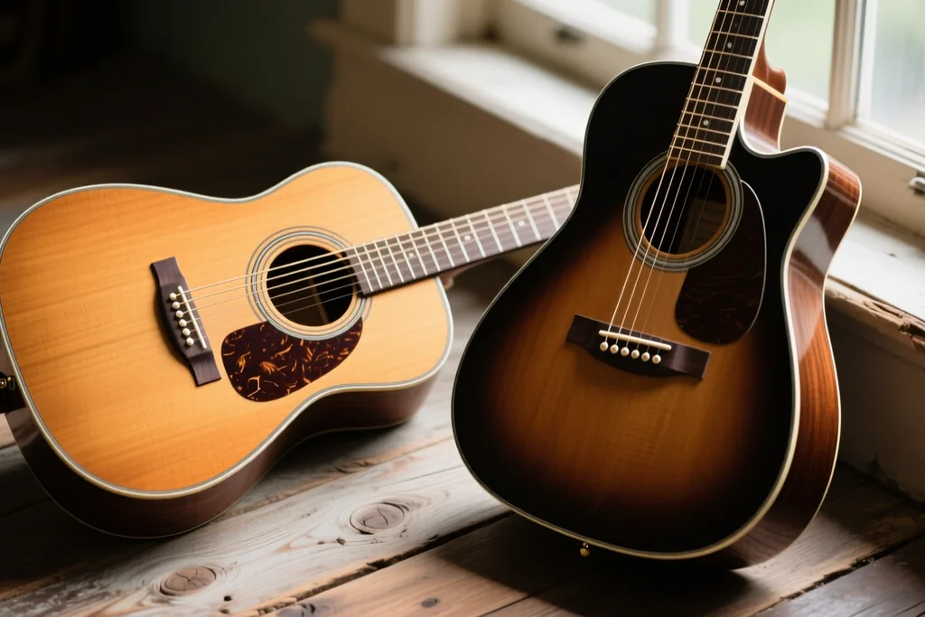 Guitarra clásica y acústica: maderas y sonido